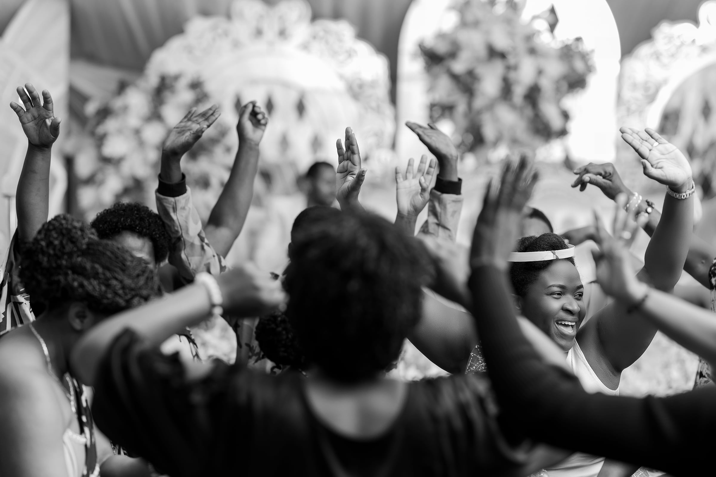 Tradition dance in Baptism of her baby girl.